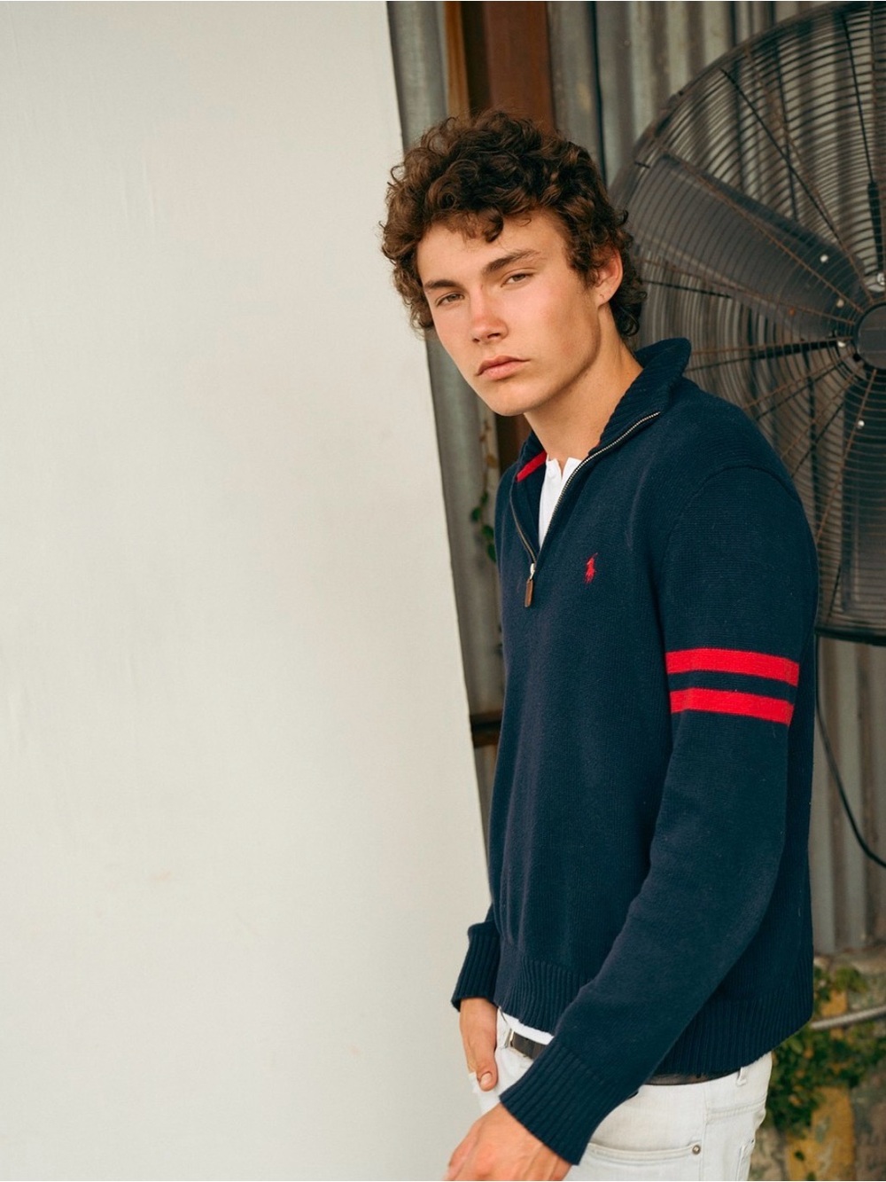 Ralph Lauren half zip knitwear